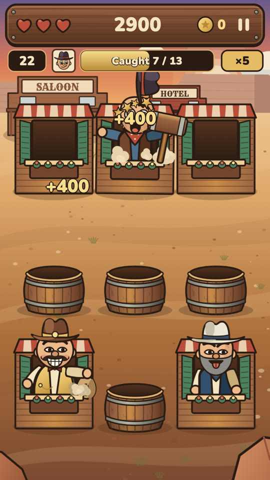 Wanted mode, with the poster’s bandit shown at the top