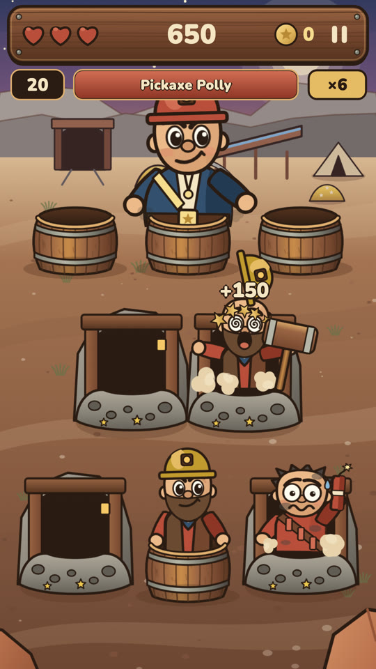 A boss showdown at a gold mine