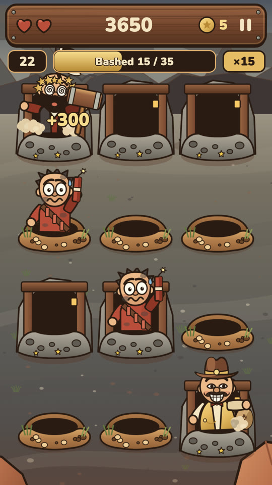 Dynamite mode, full of nervous bandits
